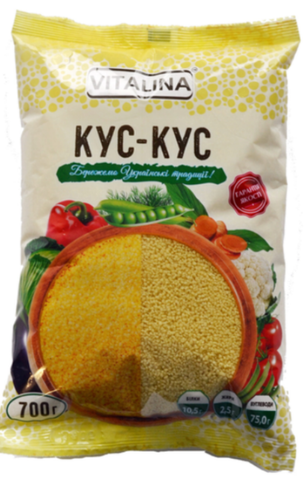 Крупа пшенична Кус-кус Vitalina 0,7 кг